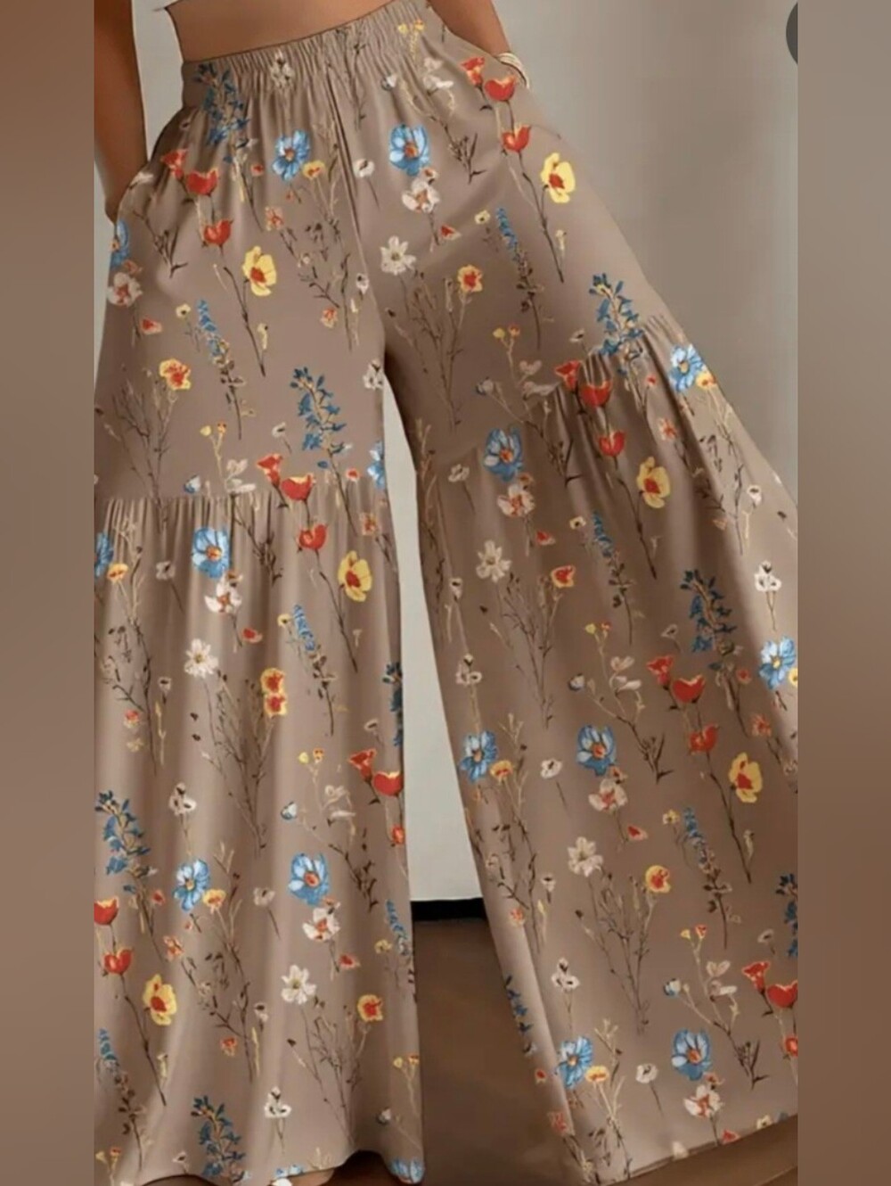 Wide Palazzo Pants, New, Select M Or Lg.